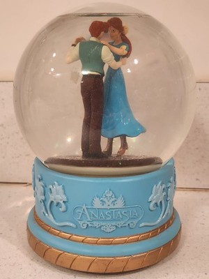 1997 San Francisco Music Box Company Anastasia & Dimitri Snowglobe RARE