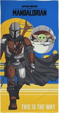 The Mandalorian Beach Towel Star Wars This is the Way Mando Design 100% Cotton