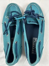 Toddler Sperry topsiders aqua blue size one