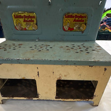 Vintage 1930 Little Orphan Annie Metal Toy Kitchen Stove/Oven w/ Decals
