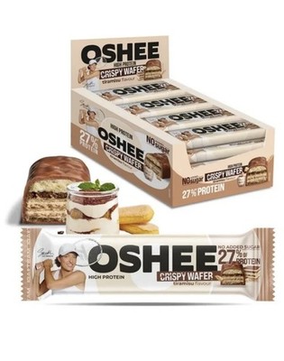 Oshee Protein TIRAMISU Flavor Crispy Wafer - Box of 12 x 37g 