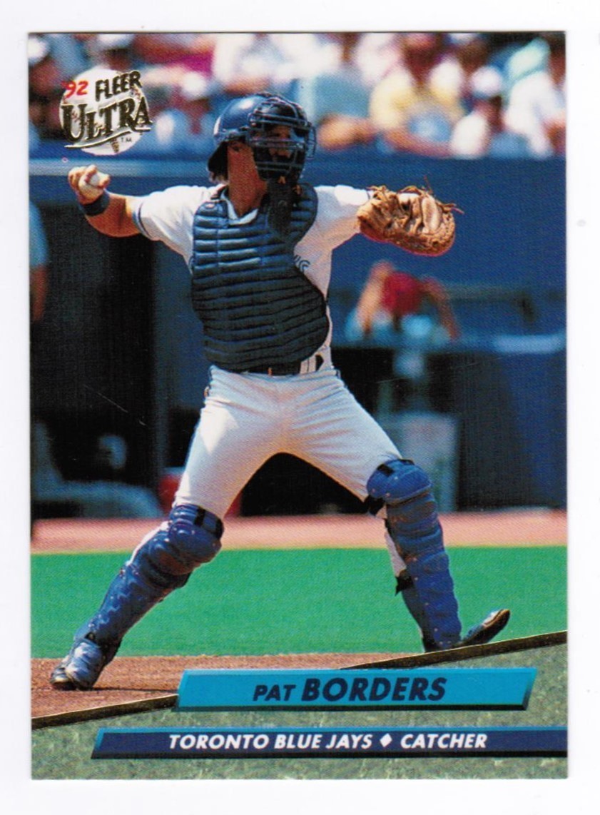 1992 PAT BORDERS FLEER ULTRA BASEBALL CARD #144 TORONTO BLUE JAYS