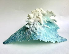 " SEA Of HORSES " Sculpture by John Perry Vintage - Etched And Hand Signed 2000