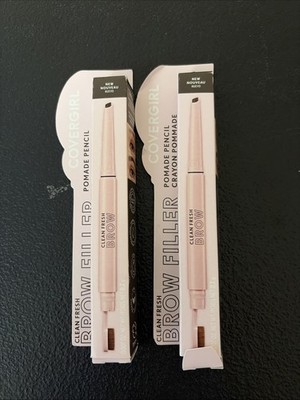 2Pk COVERGIRL Clean Fresh Brow Filler Pomade Brow Pencil *500 Med. Brown*