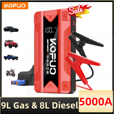 #ad #ad KOPUO 5000A Peak Portable Wireless Jump Starter For Car 12V Car Battery Charger $45.25