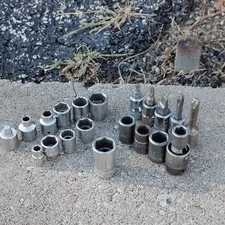 Lot 20 Assorted Snap-On Mac Tools Matco Mixed Drive Size Sockets