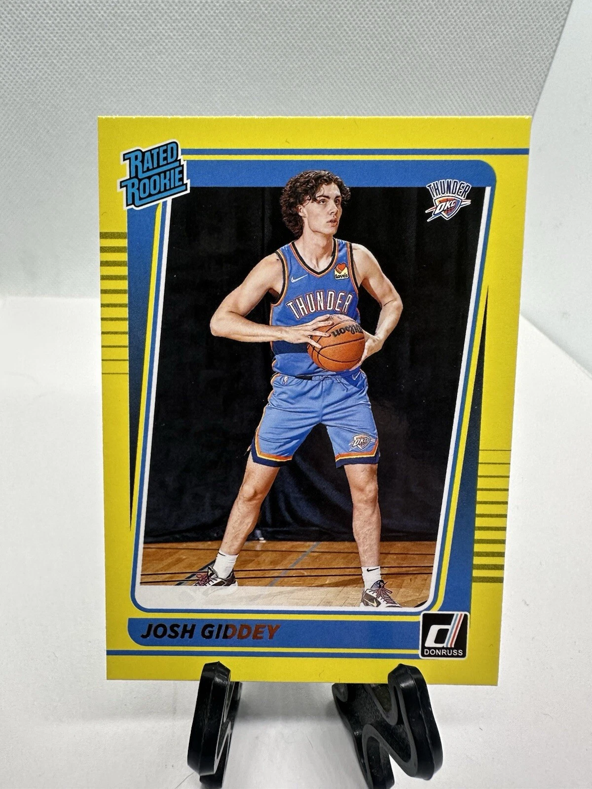 2021-22 Panini Donruss - Rated Rookie Yellow Flood #202 Josh Giddey (RC) B1-3