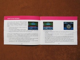 WHEEL OF FORTUNE FAMILY ED. Instruction Manual   No Game   NES Nintendo