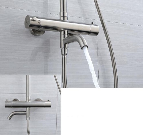 Shower System Mixer Taps Thermostatic Shower Sets Modern Bathroom Shower Faucets - Picture 4 of 20
