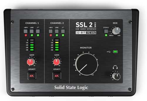 Solid State Logic SSL2 MkII USB Audio Interface 2-In/2-Out for Studio Recording - Picture 2 of 4