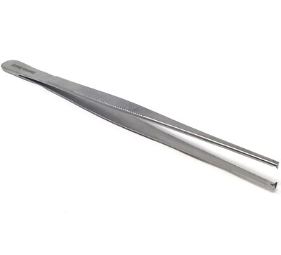 Thumb Kocher 1x2 Rat Teeth Tweezers 8'' Surgical Cotton Dental Laboratory Forceps