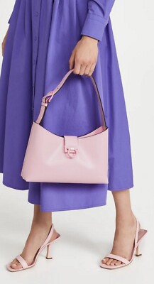 Salvatore Ferragamo Trifolio Shoulder Leather Bag Cheerleader Pink