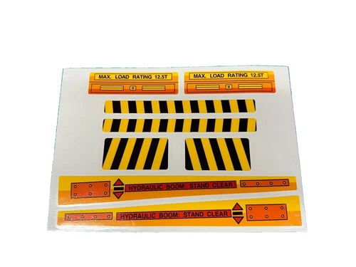 Replacement Vinyl Decals Mighty Tonka '89 #3909 #4909 Tow Truck Hydraulic Boom