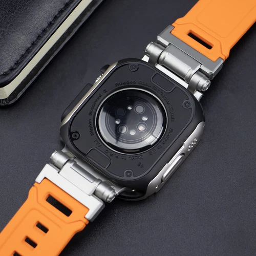Correa y carcasa de metal + silicona para Apple Watch Ultra2 49 mm 9 8 44/45 mm - Imagen 8 de 32