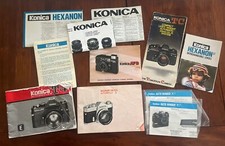 LOT: Vintage Konica Autoreflex T, AF 3, Hexanon Instruction Manual Advertisement