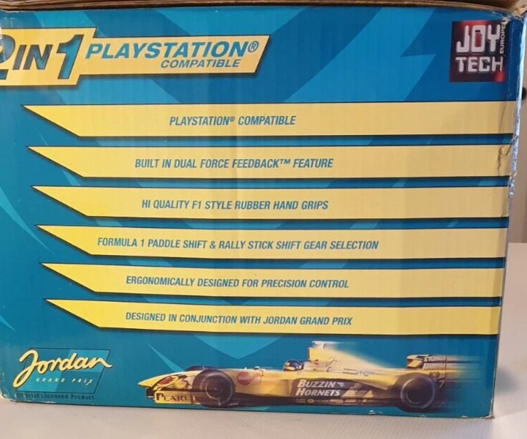 JORDAN GRAND PRIX RACING WHEEL Formula One F1 Team Vintage for PS1 & Nintendo 64 - Image 2 of 4
