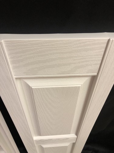 Mid America Raised Panel Vinyl Shutters 12 in. x 39 (1 Pair) Bright White - Picture 4 of 6
