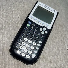 Texas Instruments Ti-84 Plus Calculator Graphing School Gray TESTED Case GUC