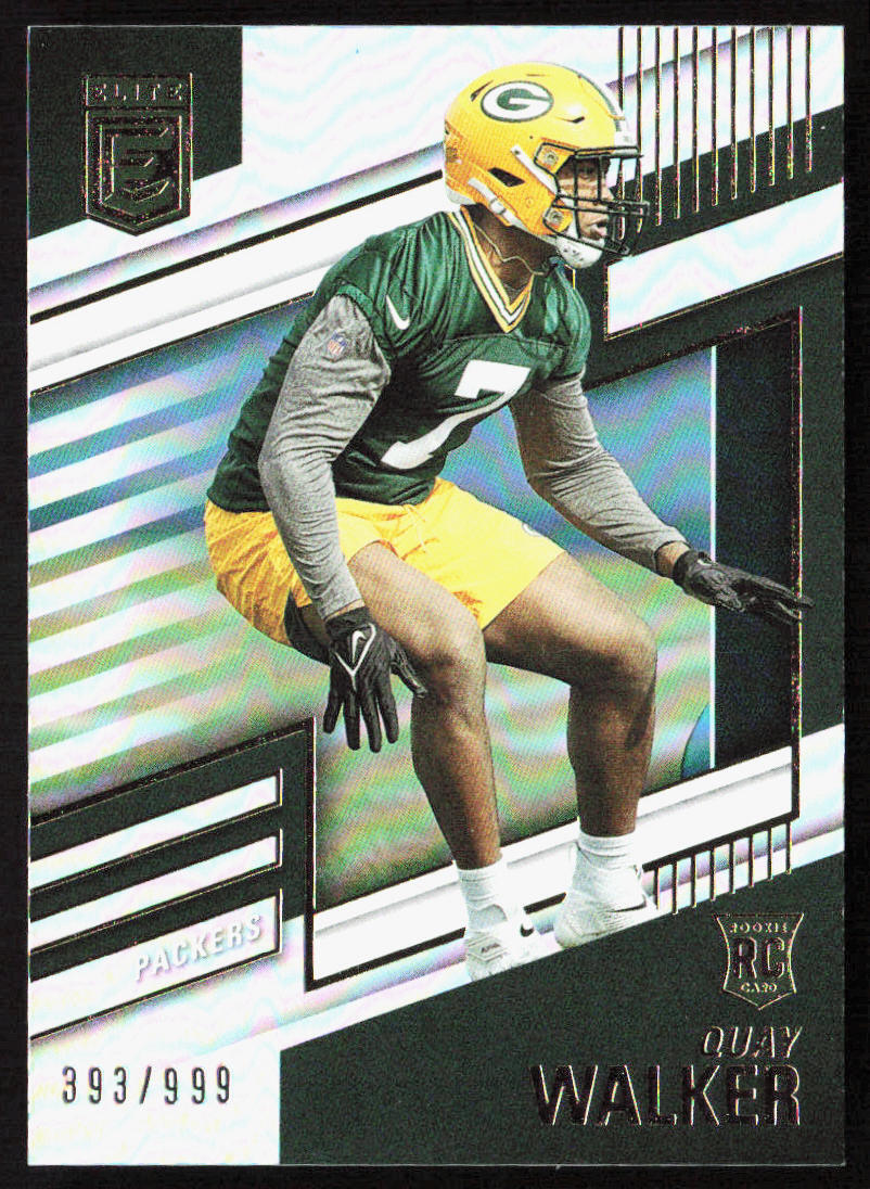 2022 Panini Donruss Elite Quay Walker Rookie Card RC /999 #186 Green Bay Packers