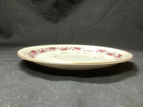 Cynthia, Red, Baronet China, 6" Saucer, Bavaria, Germany - Picture 7 of 7