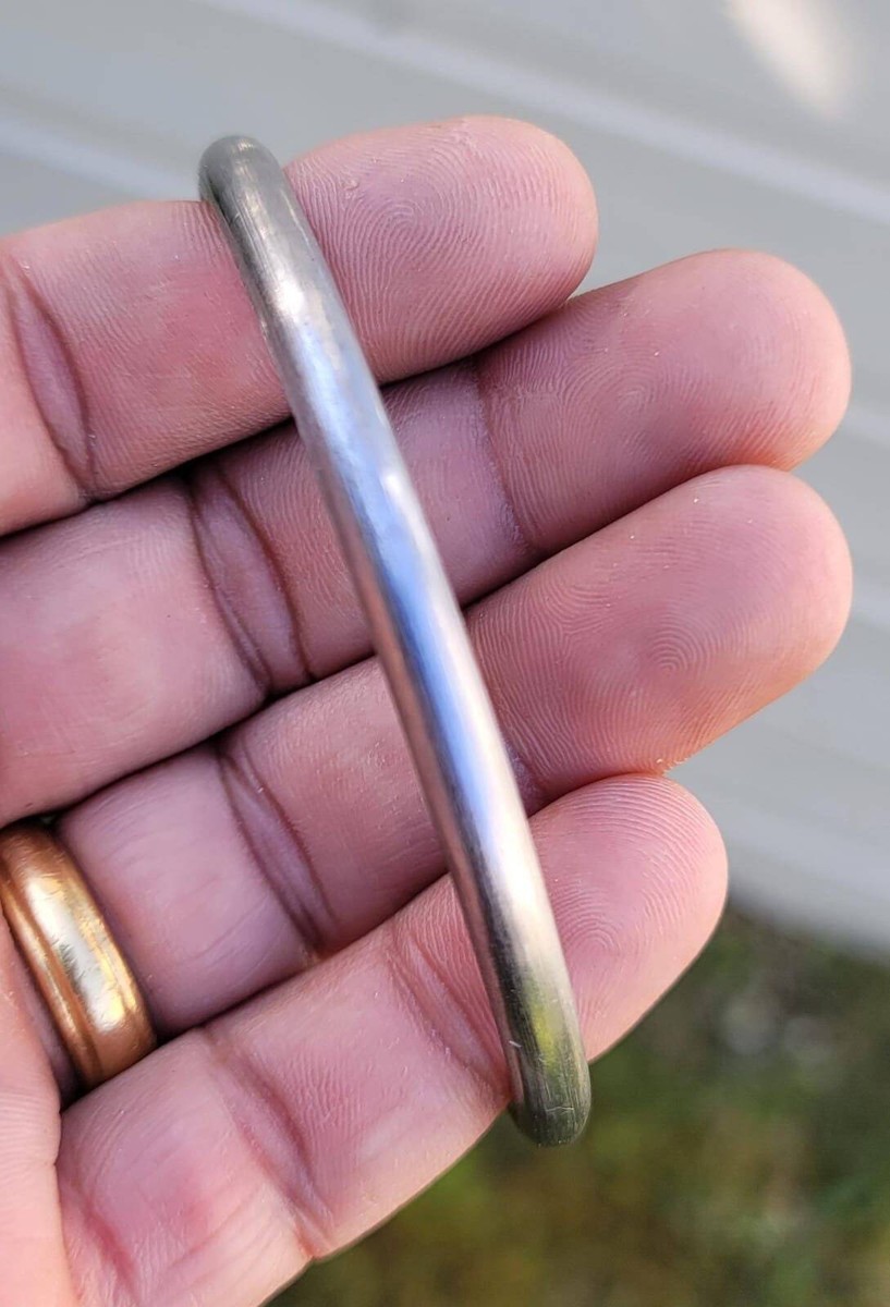 Liscio Tradizionale Punjabi Sarbloh Ferro Puro Sikh Khalsa Kara - Foto 5