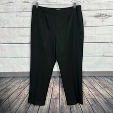 Pendleton Wool Pants Womens 14 Black Side Zip Career High Rise Straight Office