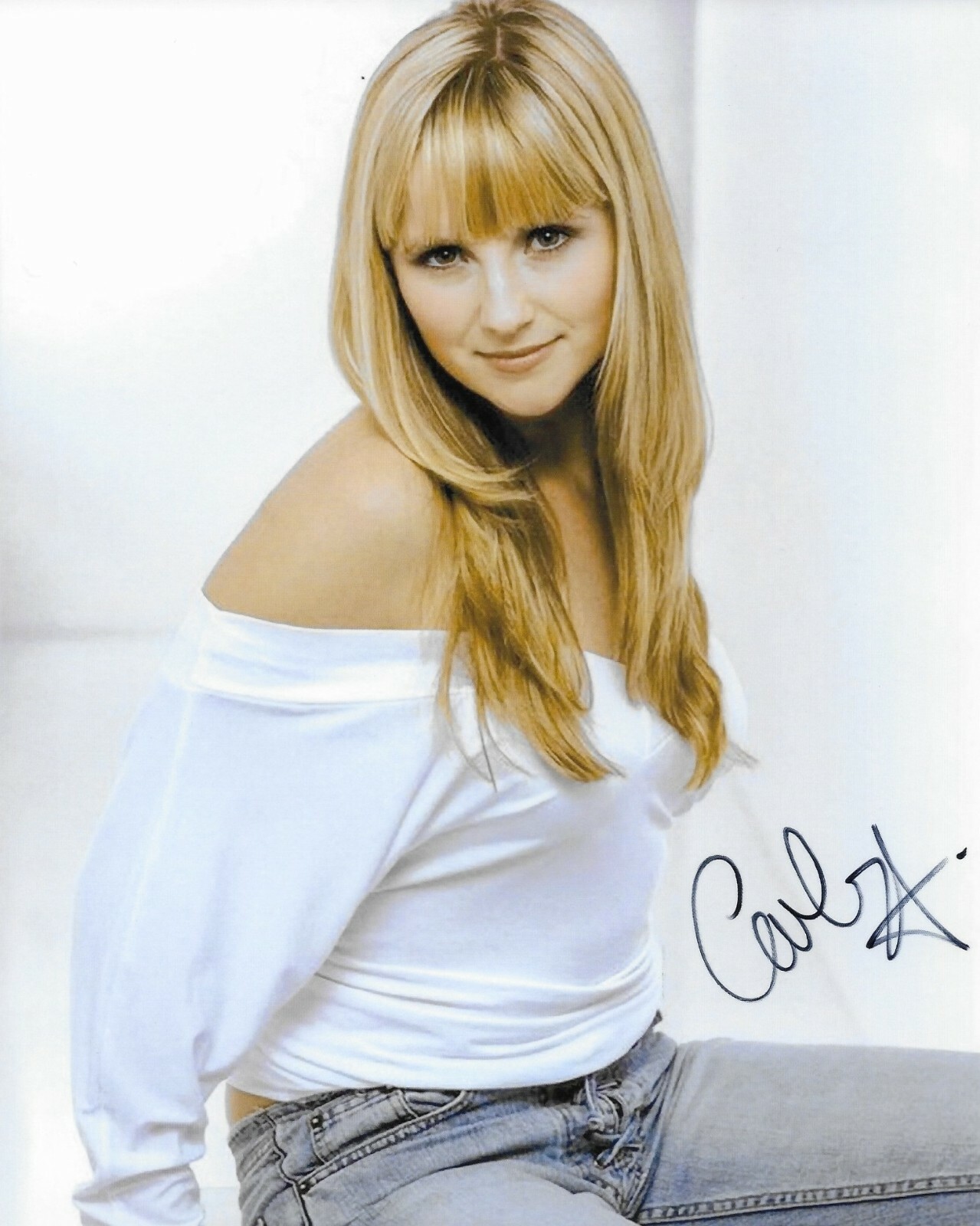 Sexy 10" x 8" HAND SIGNED colour photo (COA) of Carley Stenson