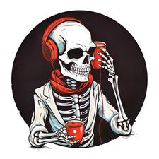 2 adesivi per auto 9 x 9 cm adesivi scheletro sarcastico vinile resistente al...