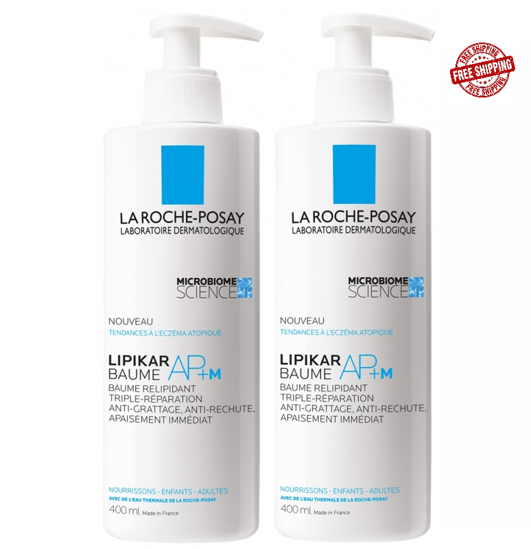 LA ROCHE-POSAY LIPIKAR BAUME AP+M 5本セット 2 PACK - La Roche Posay Lipikar Baume AP+m 400ml/ 13.5oz EXP 03