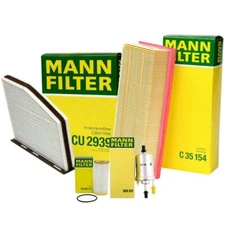 Mann Oil Air Paper Cabin Fuel Filter Service Kit For Beetle Jetta 1.8 2.0 Turbo