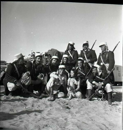 Burt Lancaster Jody Lawrence Ten Tall Men Original 2.25 x 2.25 Camera Negative  - 第 1/1 張圖片