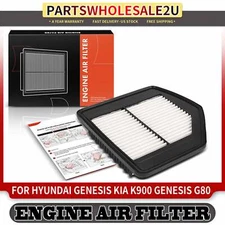 Engine Air Filter for Hyundai Genesis 15 Kia K900 19-20 Genesis G80 18-20 G90