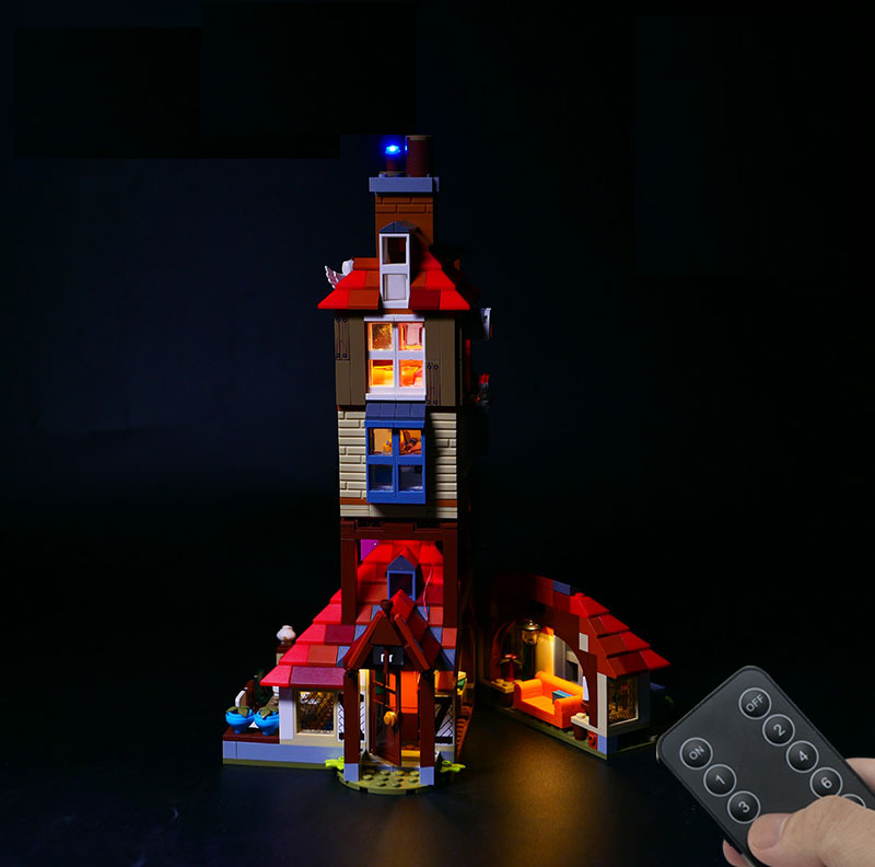 LED Light Kit for LEGOs Attack on The Burrow Harry Potter 75980