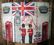 London Lamp shade , Lampshade crown, British, union jack, shabby chic Free Gift