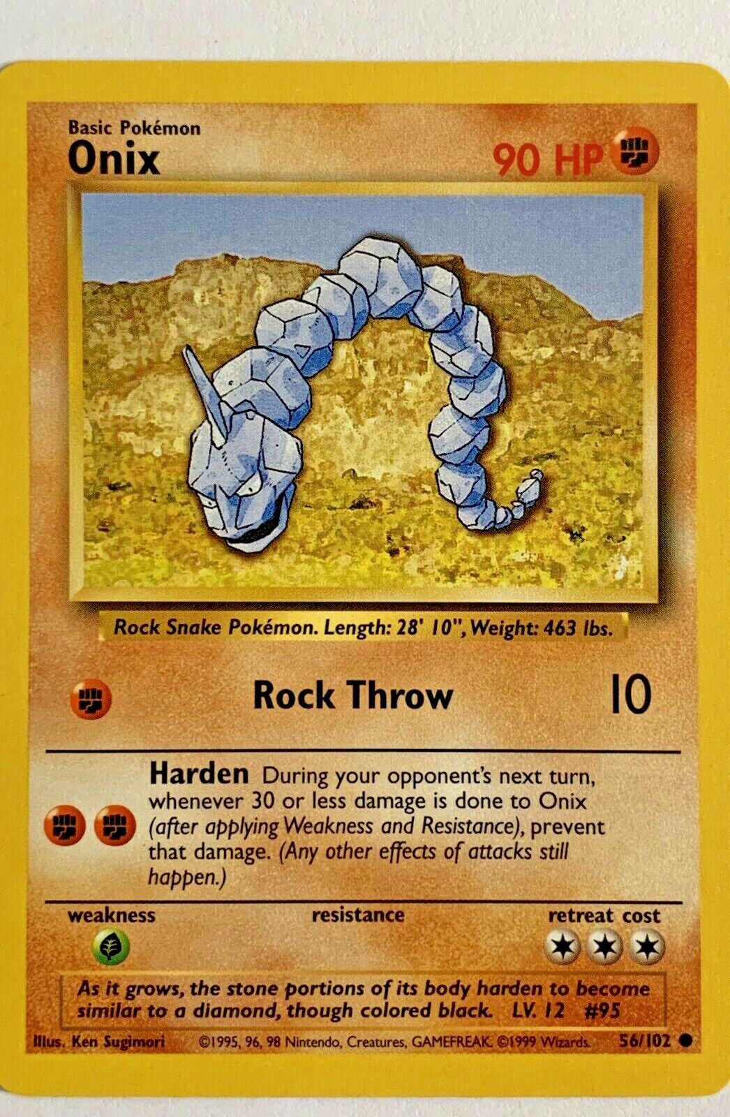 Pokemon Card - #95 Onix Shiny by Nova-Nebulas on DeviantArt