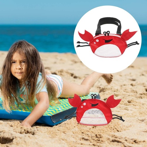 Crab Beach Bag Travel Children's Toy Mesh Shell Collecting Bags for Kids - 第 5/18 張圖片
