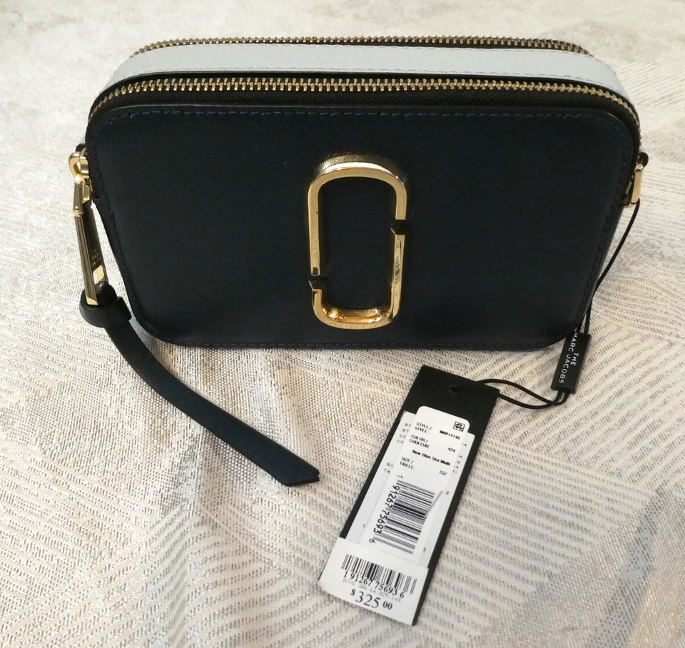 ¡NUEVO CON ETIQUETAS! Bolso para cámara instantánea Marc Jacobs nuevo azul mar multi Foto 3 de 4