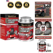 Chemical Vulcanizing Cement 3.4fl.oz All Purpose Tire Repair Rubber Glue Dr... Chemical Vulcanizing Cement 3.4fl.oz All Purpose Tire Repair Rubber Glue Dr...