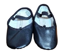 Girl's Freestyle Danskin Company Black Ballet Dance Shoes Slippers 9