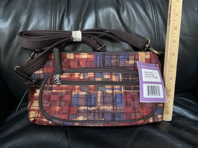 Donna Sharp ''RUSTIC PLAID'' Heather Hangbag 10.5'' x 6'' x 2'' NWT