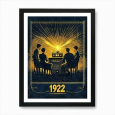 Aihrgdesign A Vintage Technology Po Framed Wall Art Poster Canvas Print Picture