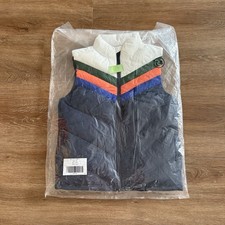 NWT Janie and Jack Conner Chevron Puffer Vest SZ 7-8