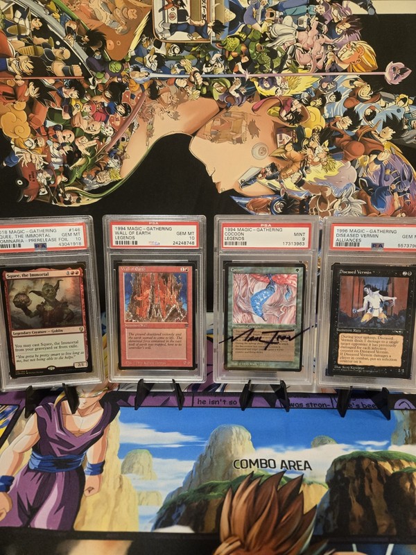 4x vintage PSA Slab Magic The Gathering