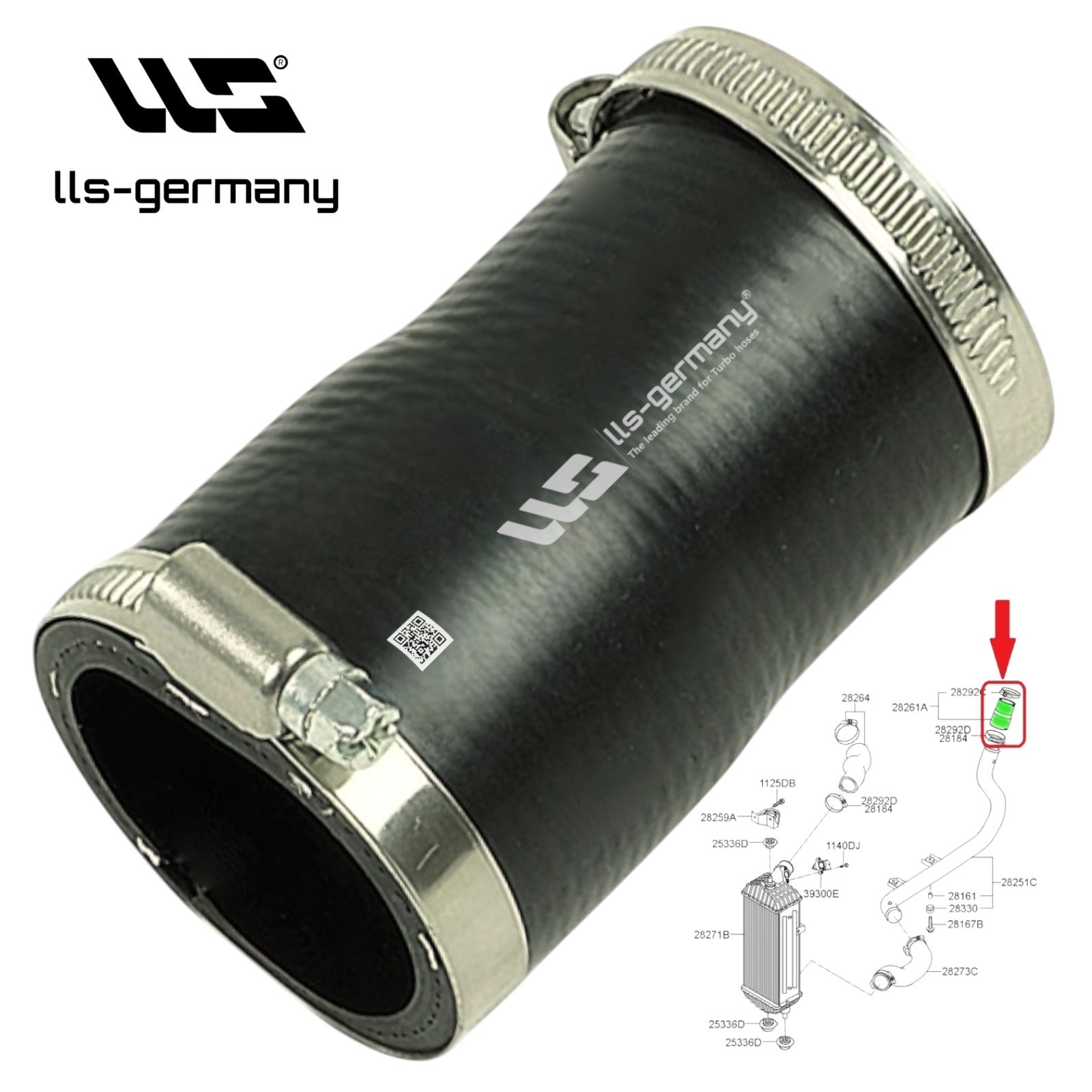 Turbo Hose Top For KIA Sportage IV (QL, QLE) 1.7 CRDI 282522A700