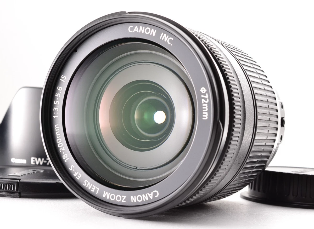 Canon EF-S Camera Lenses 18-200mm Focal f/3.5-5.6 Maximum Aperture