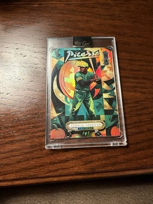 Wild Card Reggie Jackson One of One Color Match Baseball Trading Card