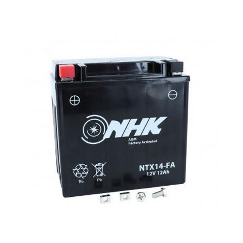 Batterie 12v 12ah ntx14 NHK anti-panne de démarrage sans entretien