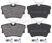 Bremsbelagsatz Scheibenbremse Hinten ABS 37288 FÜR Fiat BremsbelÄGe Belagsatz