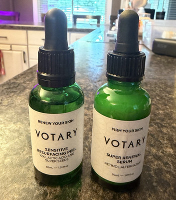 Votary Duo Sensitive Resurfacing Peel & Super Renewal Serum, Lactic Acid 30mL