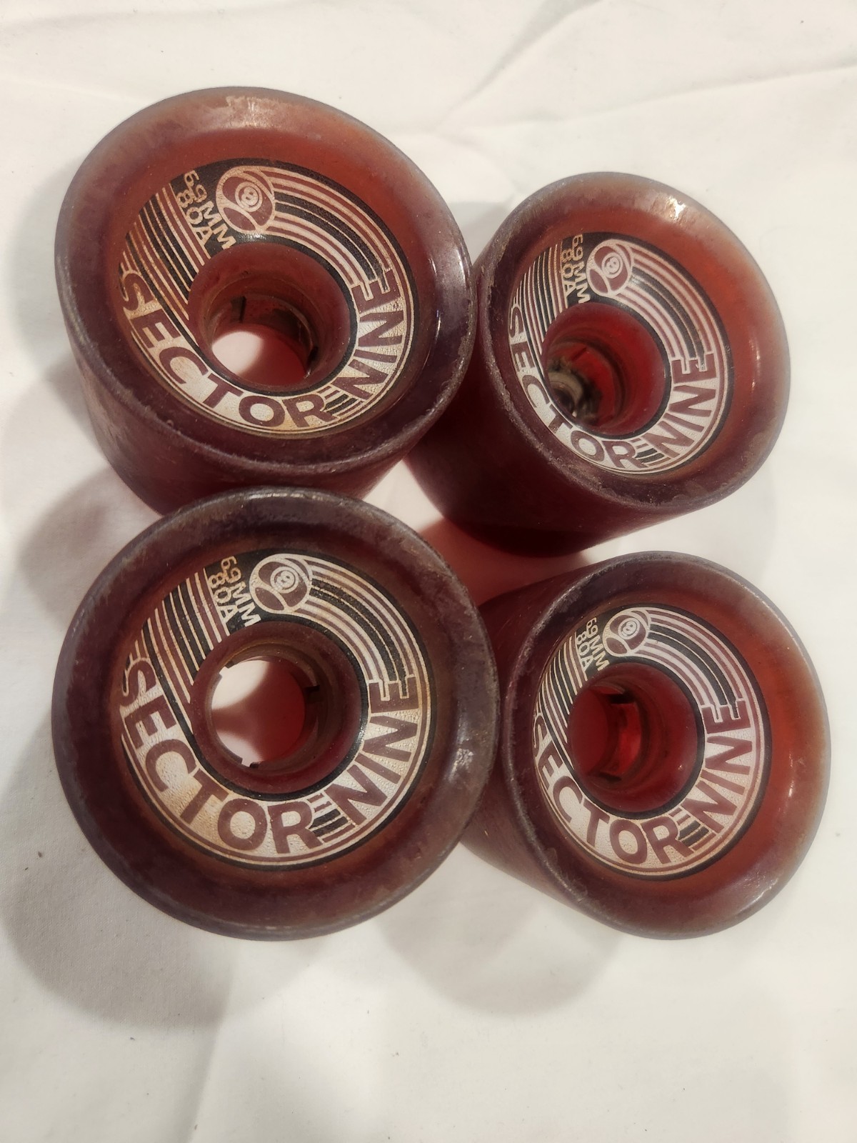 Vintage Sector Nine Longboard Wheels, 69 mm/80a, 1950's